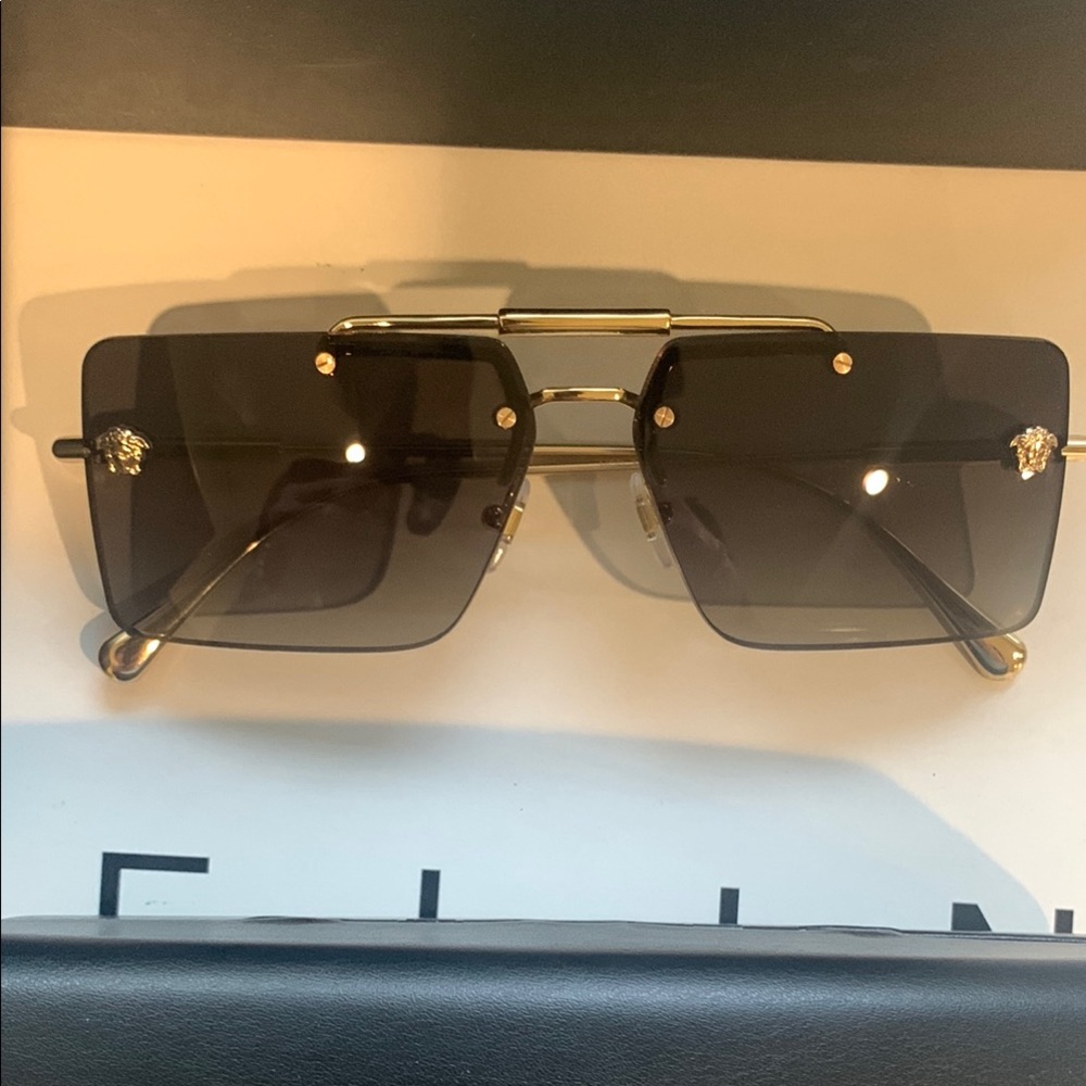 Versace Gold Frame Sunglasses